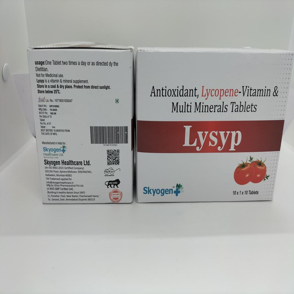 ANTIOXIDANT, LYCOPENE, VITAMINS, MULTI MINERALS TABLET