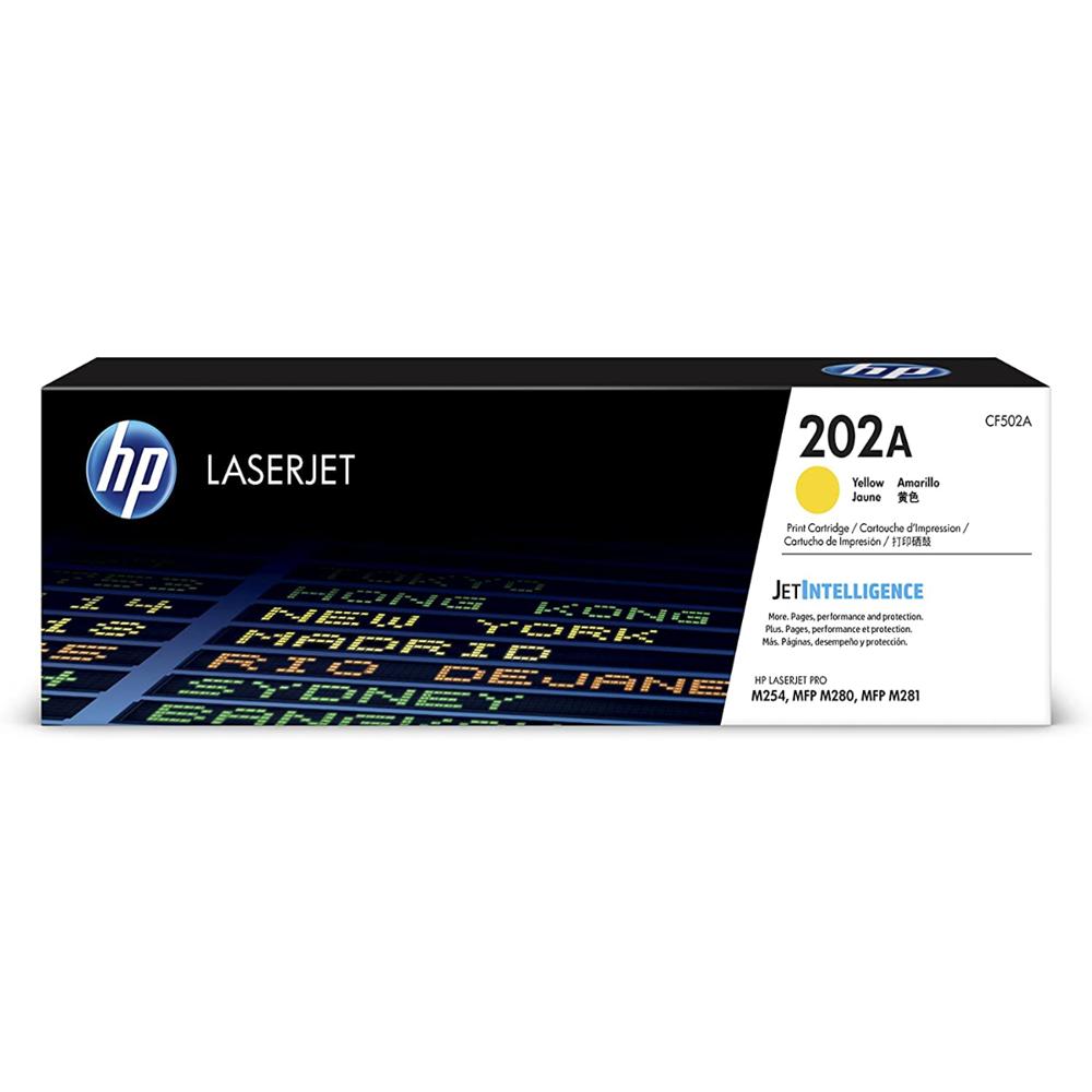 HP 202A Yellow Toner Cartridge CF502A