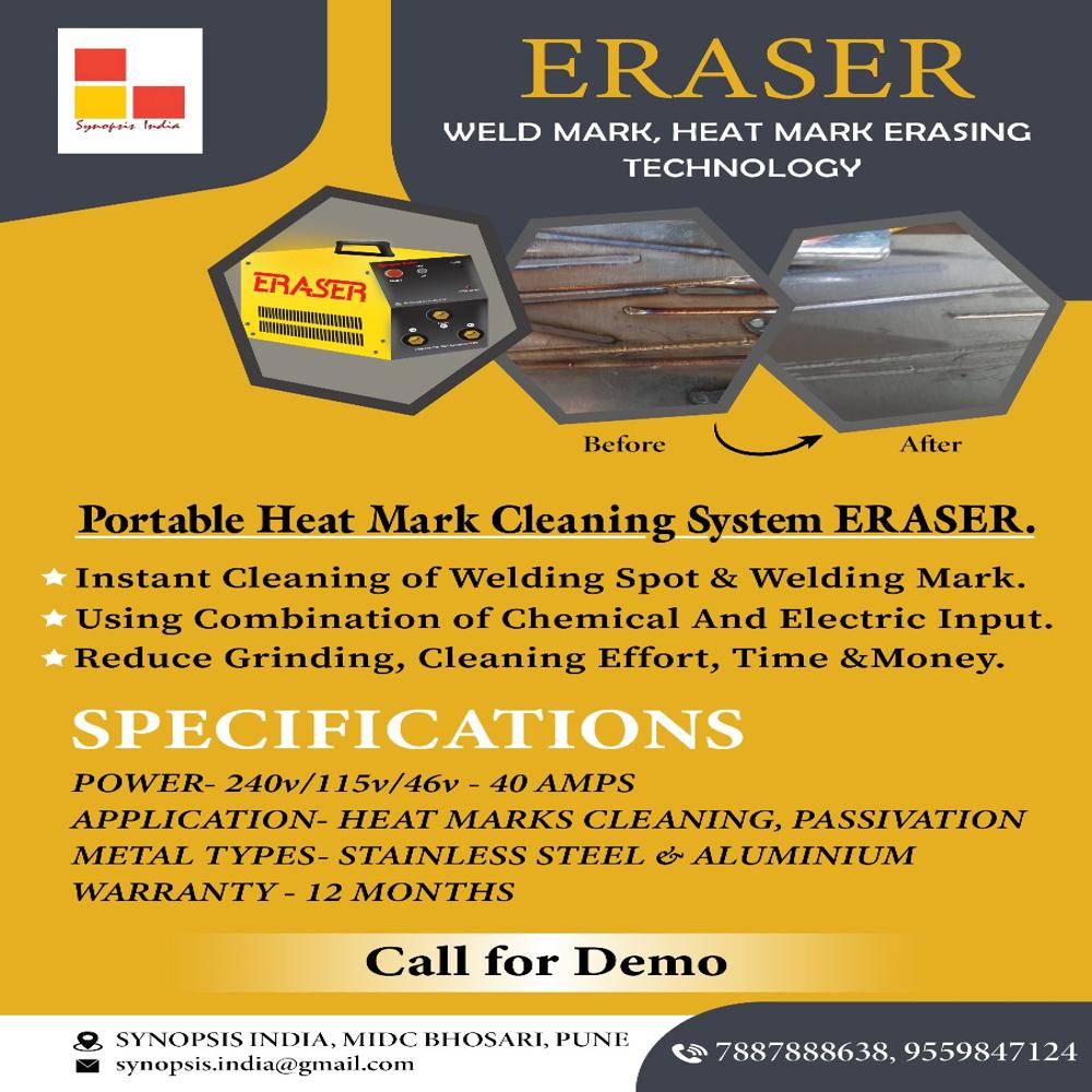 ERASER  WELD MARK HEAT MARK ERASING TECHNOLOGY