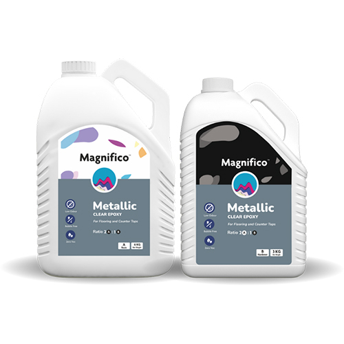 Metallic Clear Epoxy Resin Hardener Set