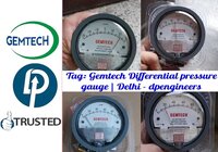 Top Brand Industrial GEMTECH Differential Pressure Gauge Online India