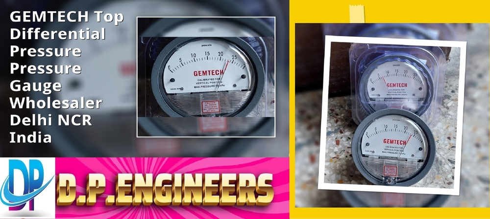 Top Brand GEMTECH Differential Pressure Gauge Online India