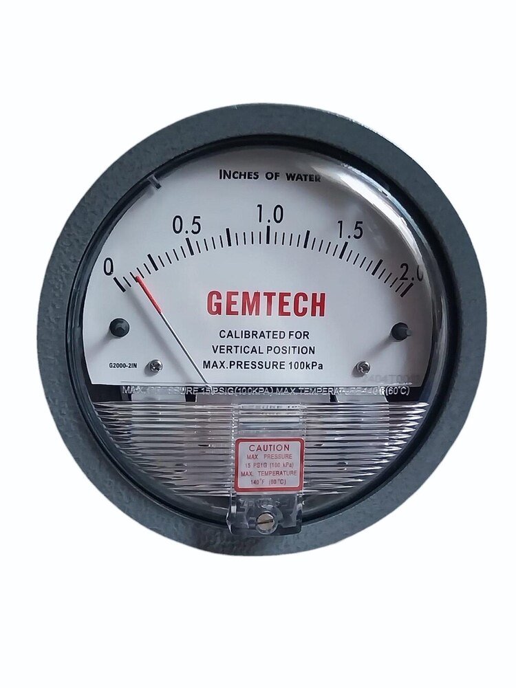GEMTECH Differential Pressure Gauge Wholesaler From Thirumazhisai Chennai Tamil Nadu