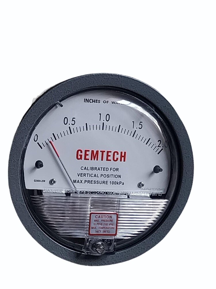 GEMTECH Differential Pressure Gauge Wholesaler From Thirumazhisai Chennai Tamil Nadu
