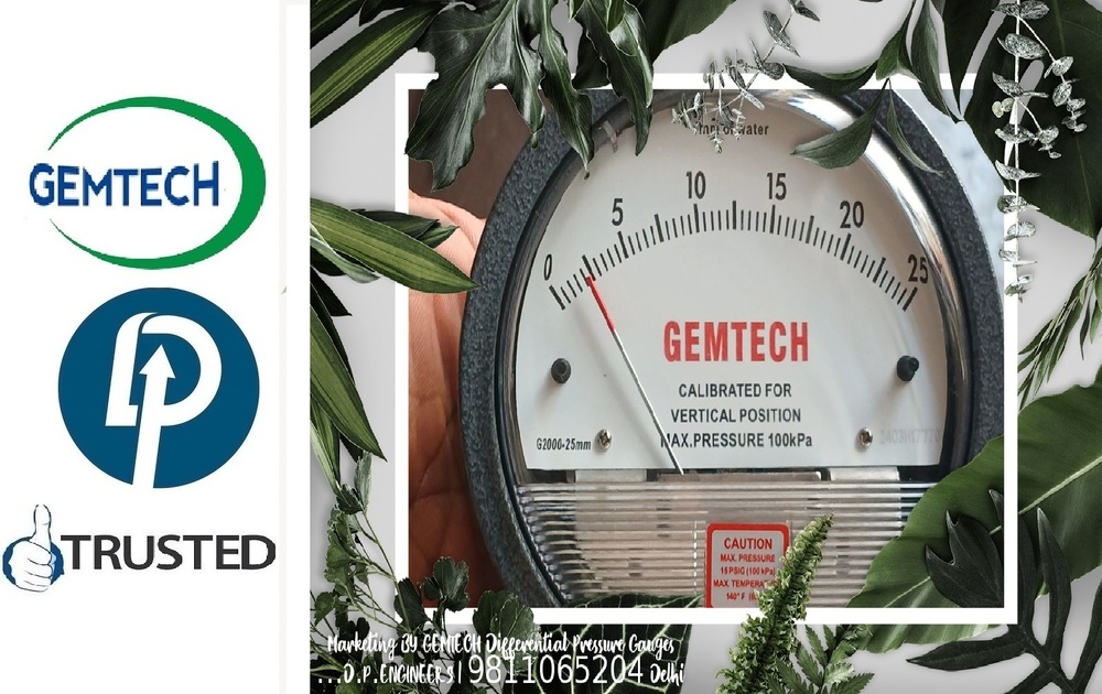 Buy- GEMTECH Differential Pressure Gauge Online India