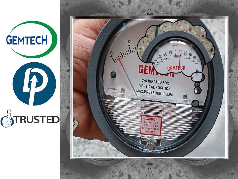 Buy- GEMTECH Differential Pressure Gauge Online India