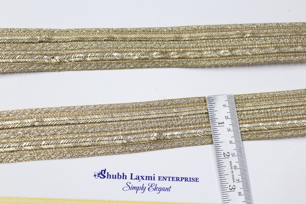 Golden Zari Gota Lace Border