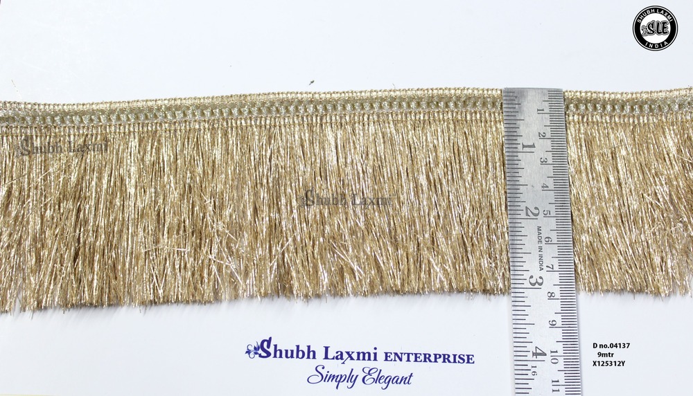 Golden Zari Jhalar Lace