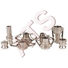Camlock Coupling Fittings - Stainless Steel, 1-3 Inch Size, Silver Finish | Ideal for Discharging Oil and Fuel in Industrial & Workshop Applications
