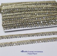 Moti Mirror Work Lace