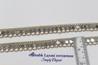 Golden Small Round Mirror Lace