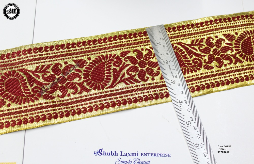 Golden Weaving Border Lace