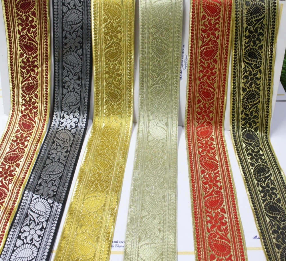 Golden Weaving Border Lace