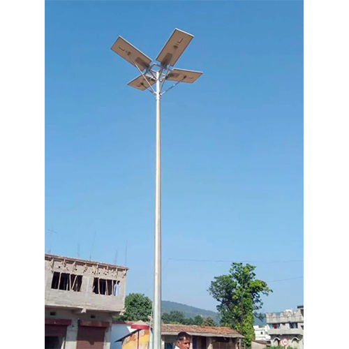 Polygonal Lighting Pole - Color: Silver