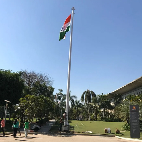 Flag Mast Pole - Aluminum, 20 Meters Tall, Silver Powder Coated Finish | Industrial Grade Flag Pole with Enhanced Durability and Elegant Design