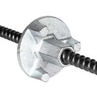 Ms Tie Rod - Steel, Forged Construction Component , Hot Dip Galvanized Surface Treatment, Standard Head Prop For Enhanced Durability