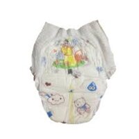 Baby Diaper - Cotton, Size S, Classic White | Soft And Breathable Design For Maximum Comfort And Daily Use For 3-12 Months Old Babies