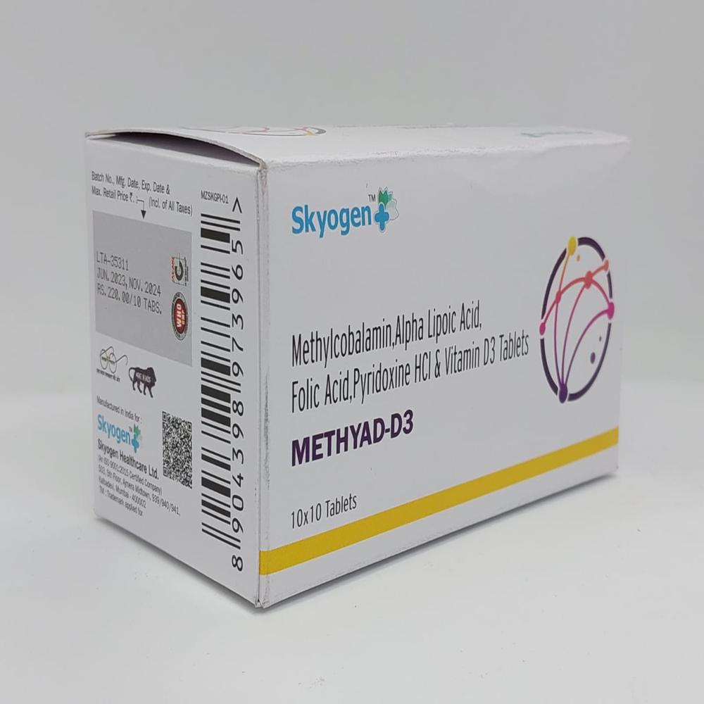 METHYLCOBALAMIN, ALPHA LIPOIC ACID, FOLIC ACID, PYRIDOXINE HCL AND VITAMIN D3 TABLET 