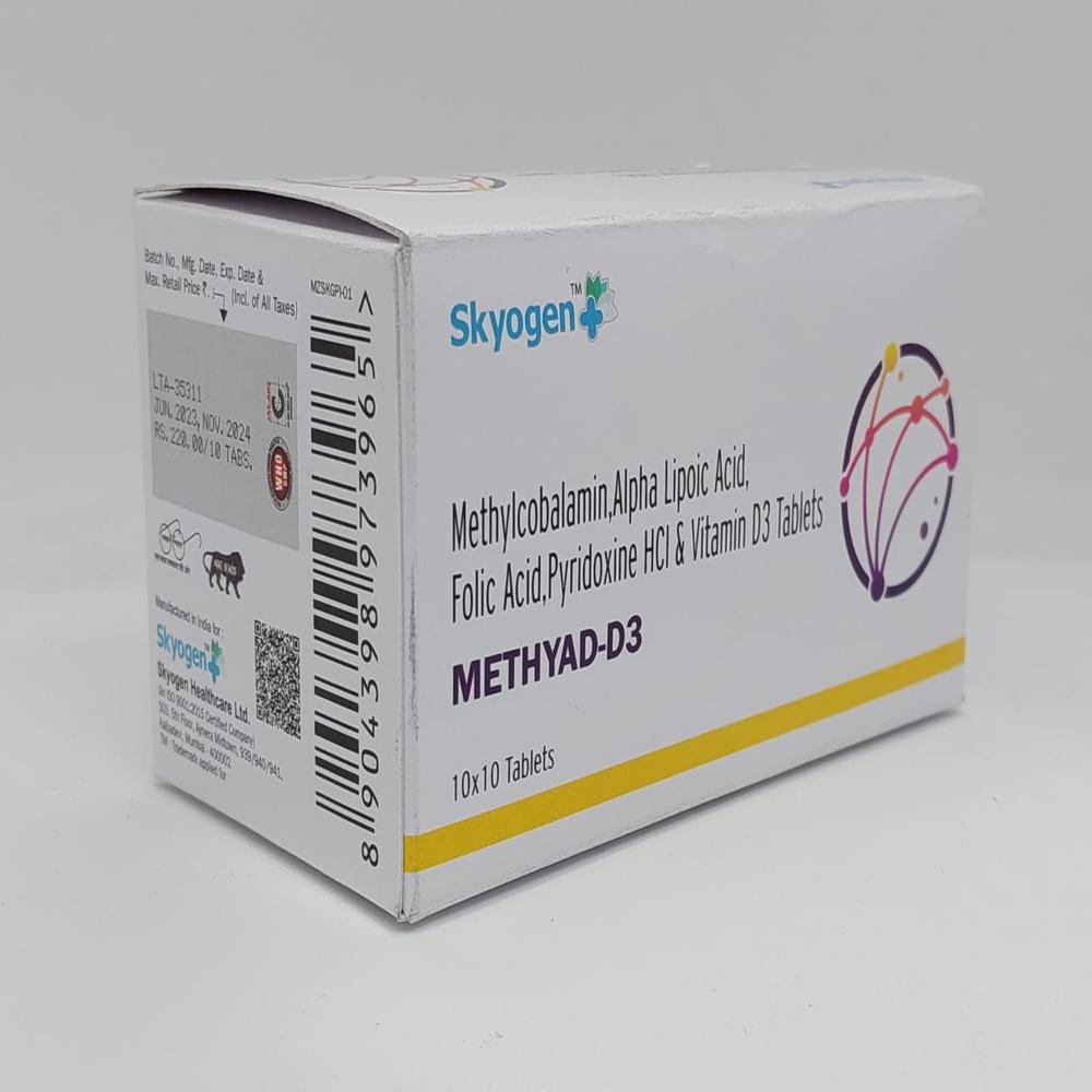 METHYLCOBALAMIN, ALPHA LIPOIC ACID, FOLIC ACID, PYRIDOXINE HCL AND VITAMIN D3 TABLET 