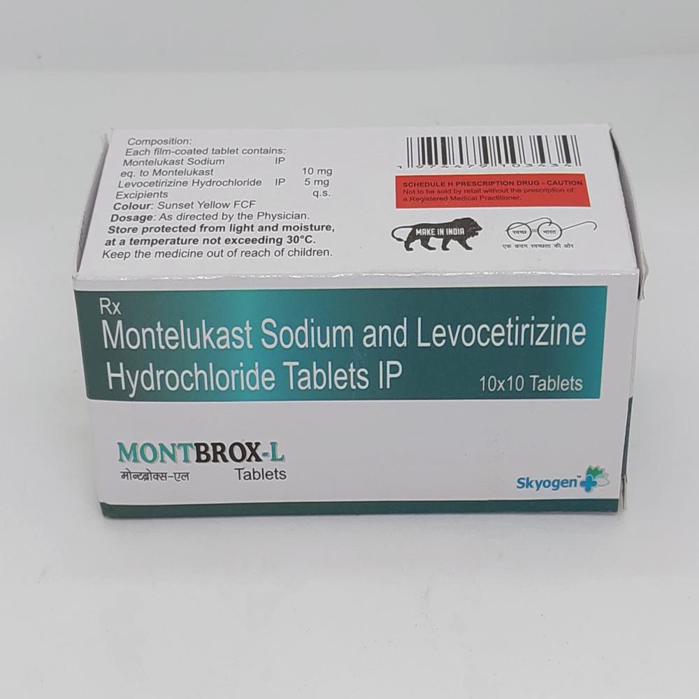 MONTELUKAST SODIUM 10 MG AND LEVOCETIRIZINE HYDROCHLORIDE 5 MG