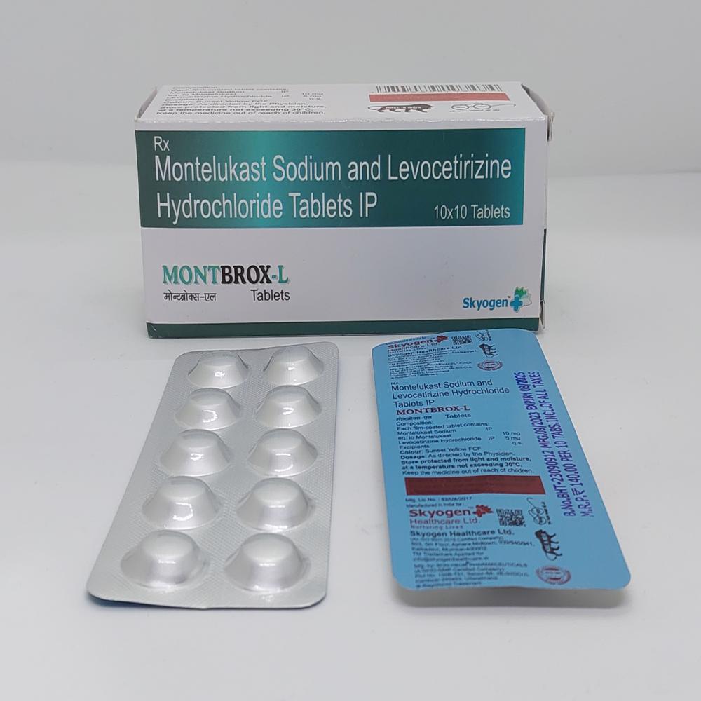 MONTELUKAST SODIUM 10 MG AND LEVOCETIRIZINE HYDROCHLORIDE 5 MG