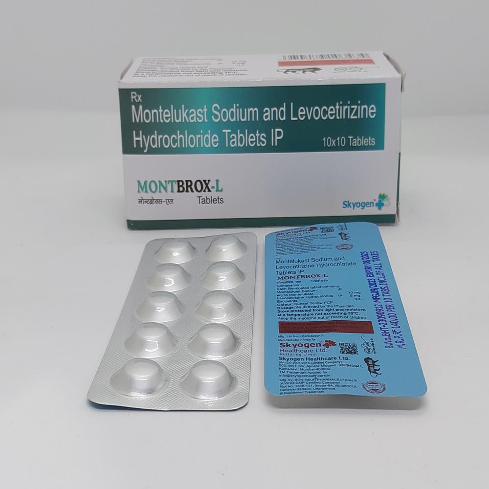 MONTELUKAST SODIUM 10 MG AND LEVOCETIRIZINE HYDROCHLORIDE 5 MG