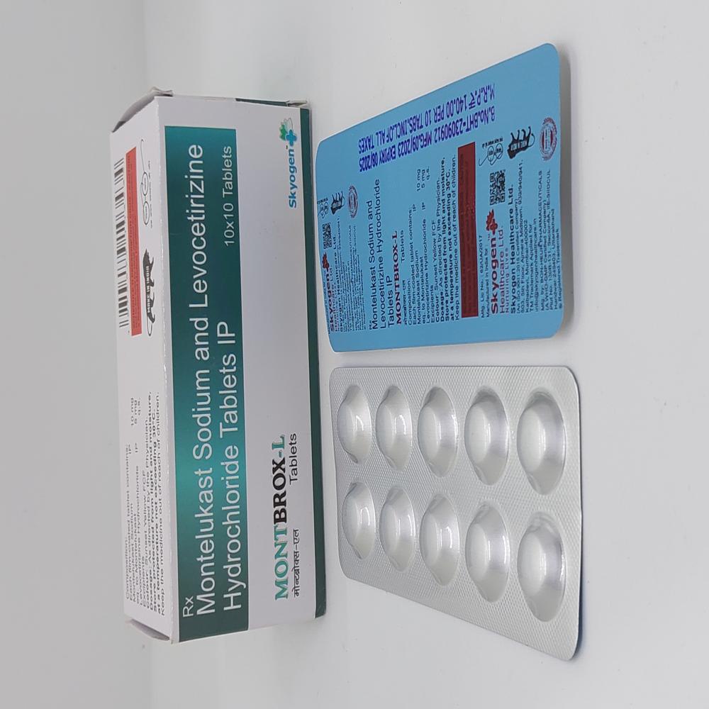 MONTELUKAST SODIUM 10 MG AND LEVOCETIRIZINE HYDROCHLORIDE 5 MG
