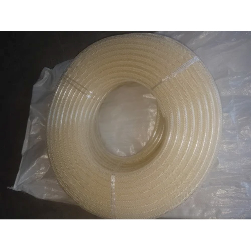 Braided Pvc Pipe - Color: Light Yellow