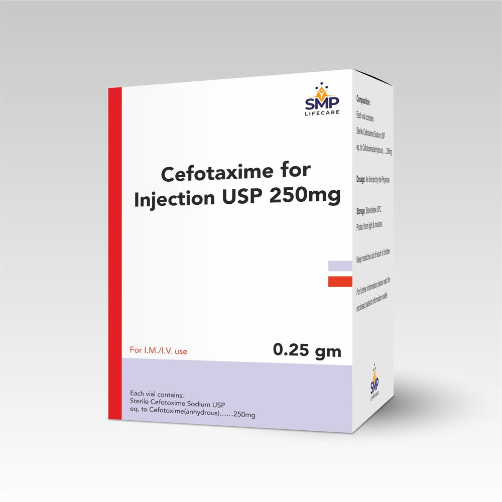 Cefotaxime For Injection Usp 250mg - Packaging Type: Box