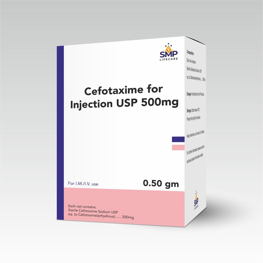 Cefotaxime For Injection Usp 500 Mg - Packaging Type: Box