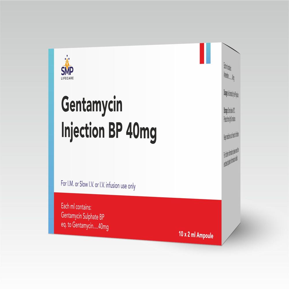 Gentamycin Injection Bp 40mg - Packaging Type: Box