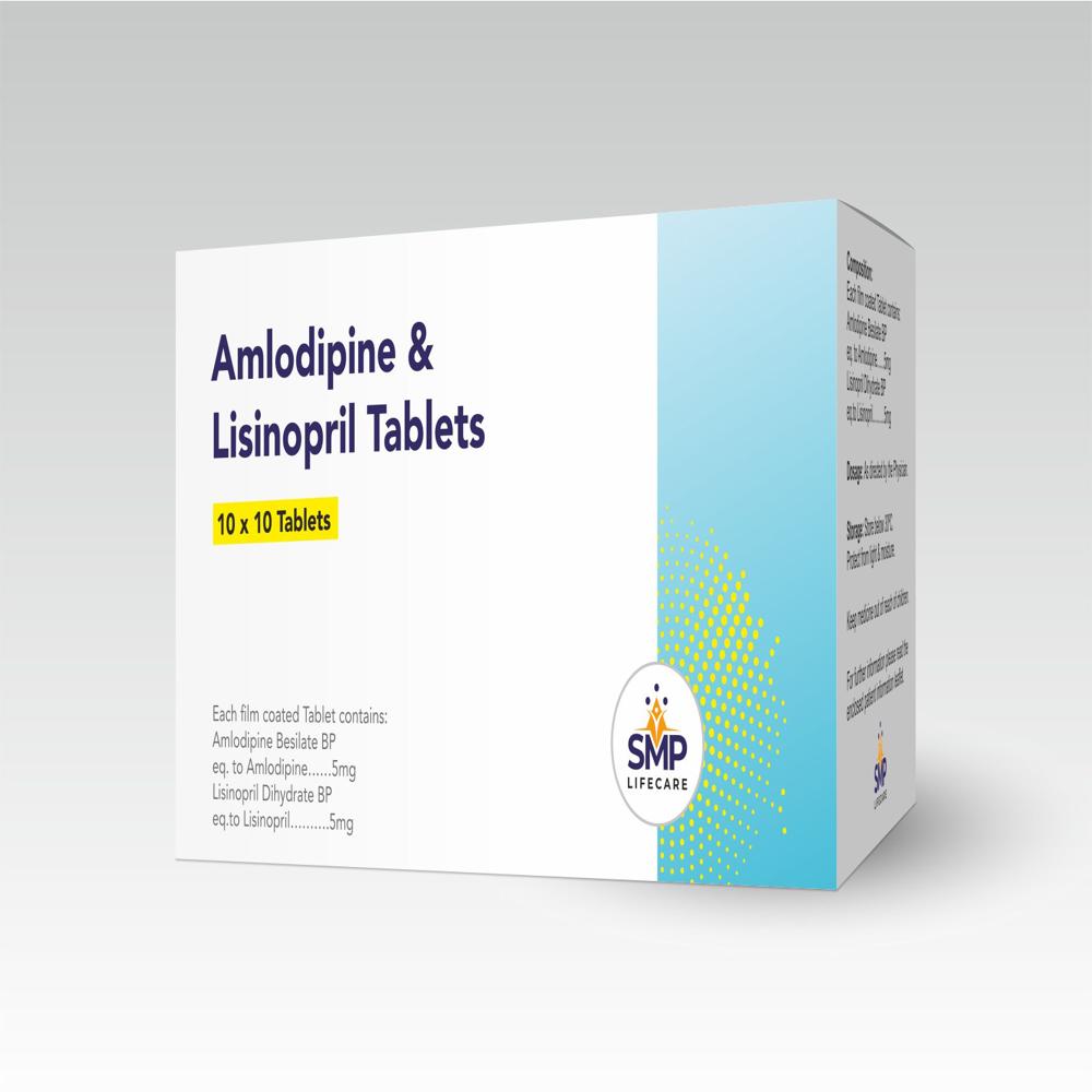 Amlodipine 5mg and Lisinopril 5mg Tablets