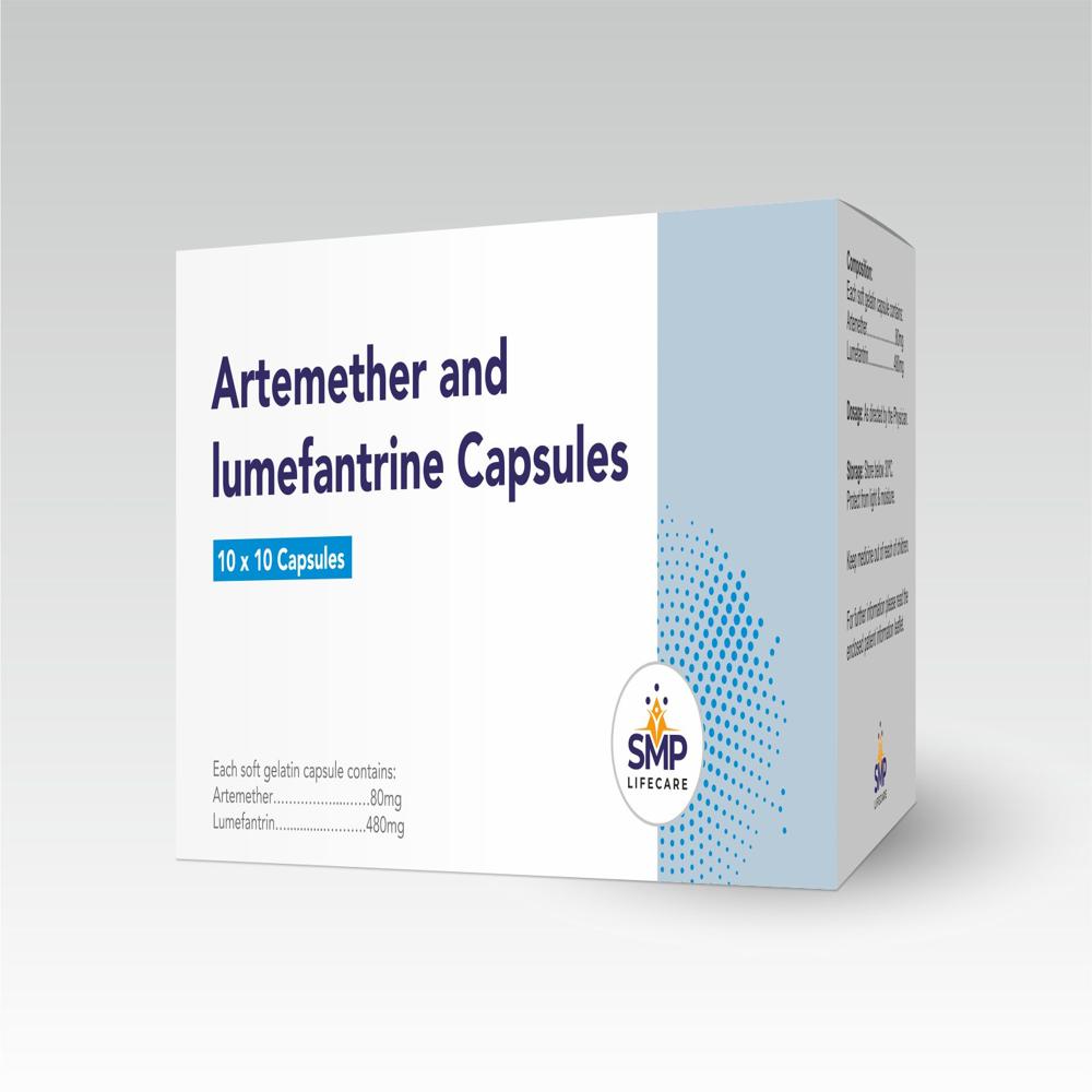 Artemether 80mg and Lumefantrine 480mg Capsules