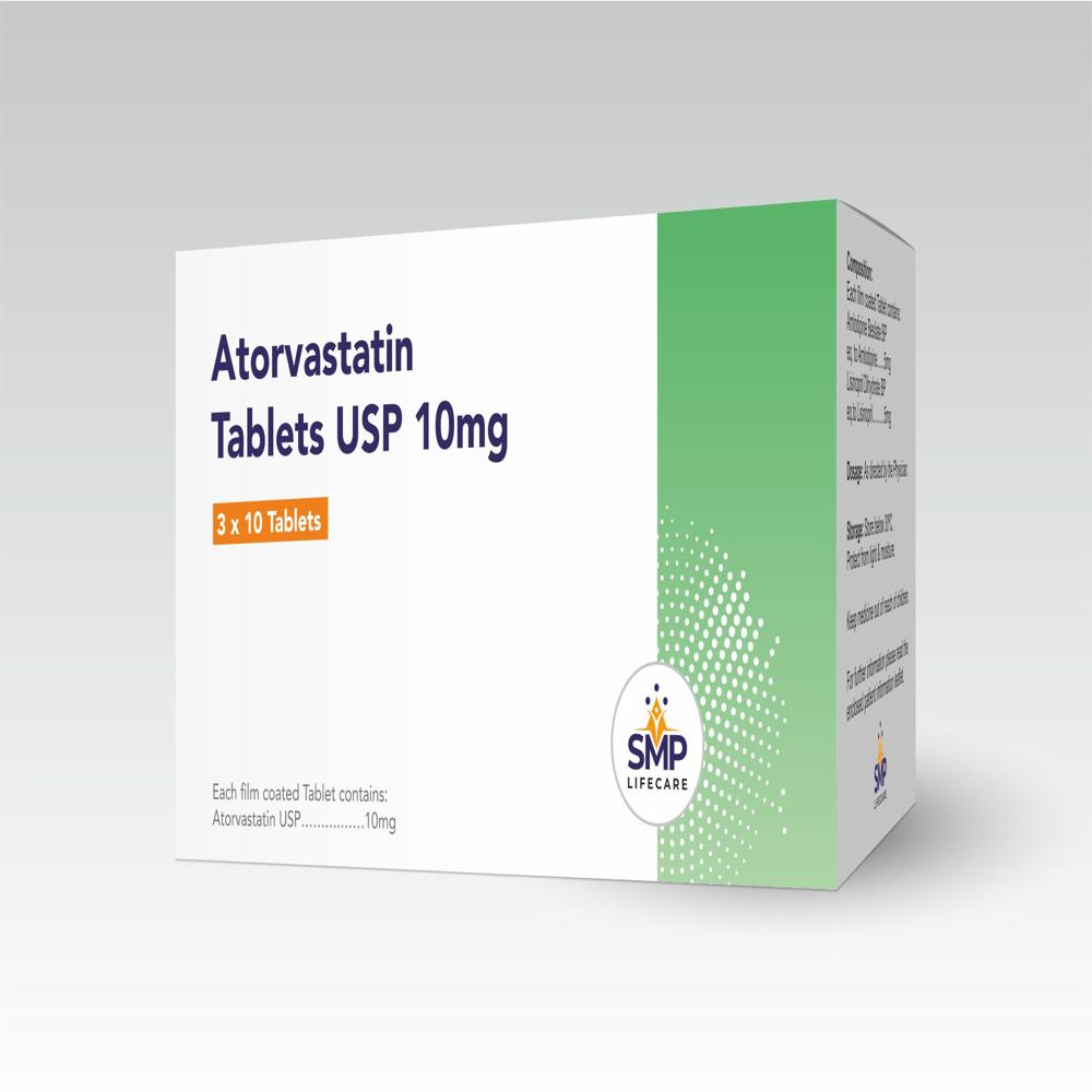 एटॉर्वास्टेटिन टैबलेट USP 10mg