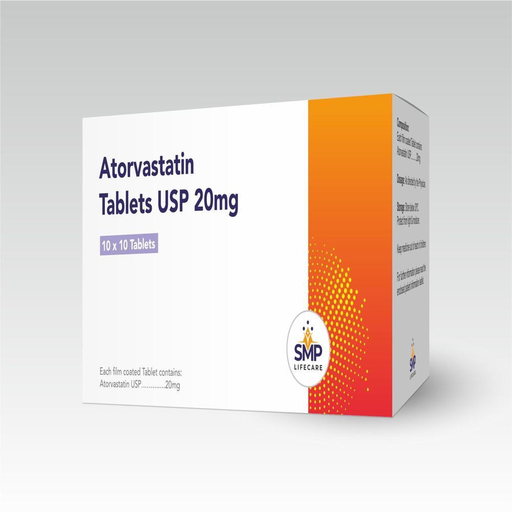 एटोरवास्टैटिन टैबलेट्स USP 20mg