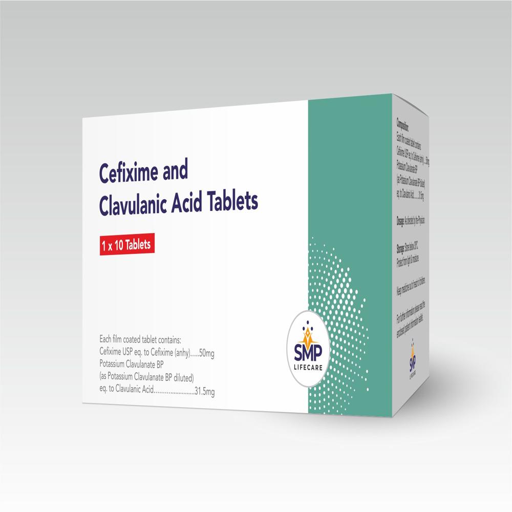 Cefixime 50mg and Clavulanic Acid Tablets 31.5mg