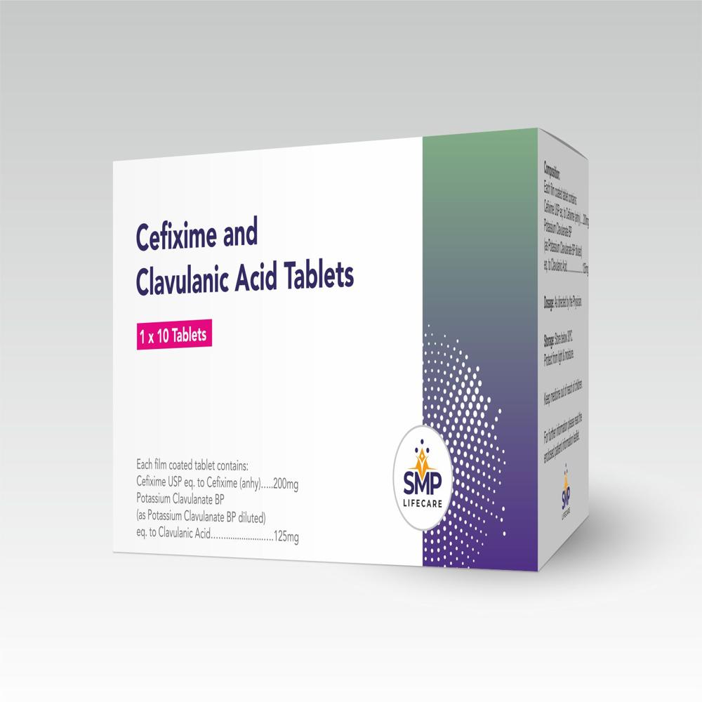 Cefixime 200mg and Clavulanic Acid Tablets 125mg