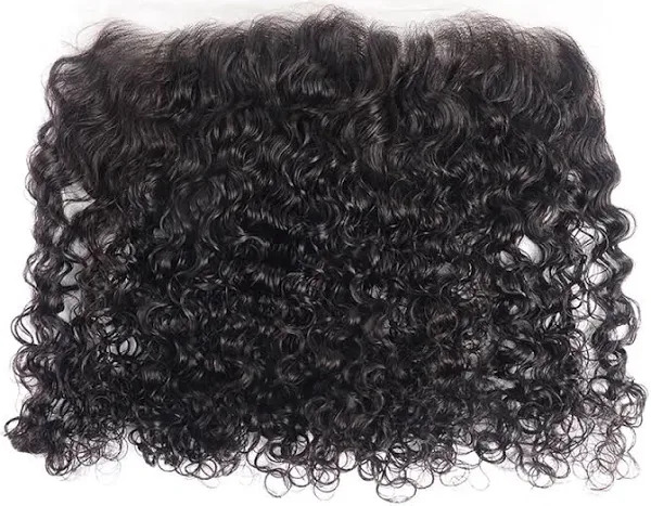 100% Natural Human Hair Lace Natural Frontal Piece, Indian Wavy Frontal