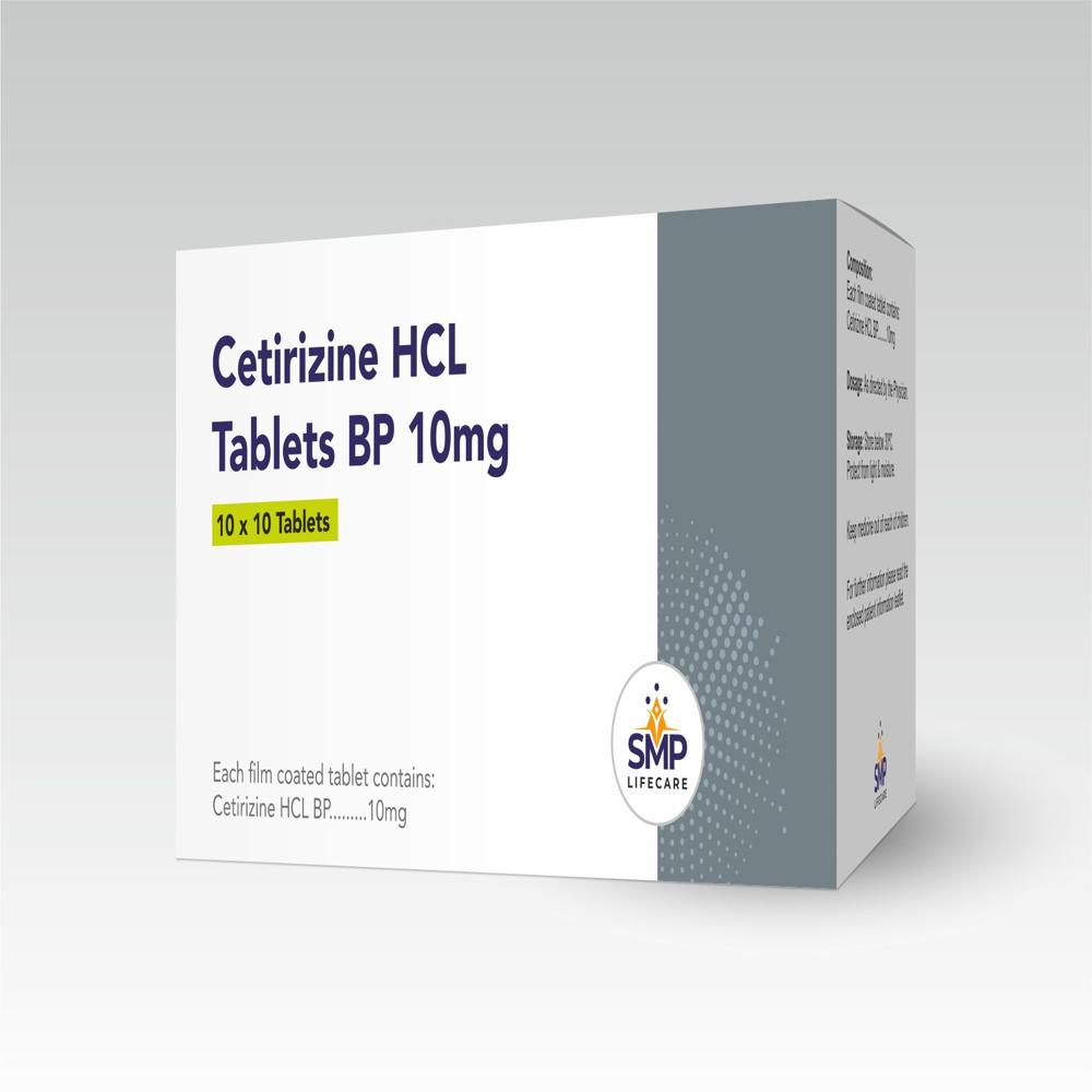 Cetrizine HCL Tablets BP 10mg