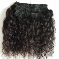 South Indian Temple Remy Curly Hair  Clip-In Hair Extension for Women  (10 to 28 Inch )