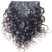 South Indian Temple Remy Curly Hair  Clip-In Hair Extension for Women  (10 to 28 Inch )