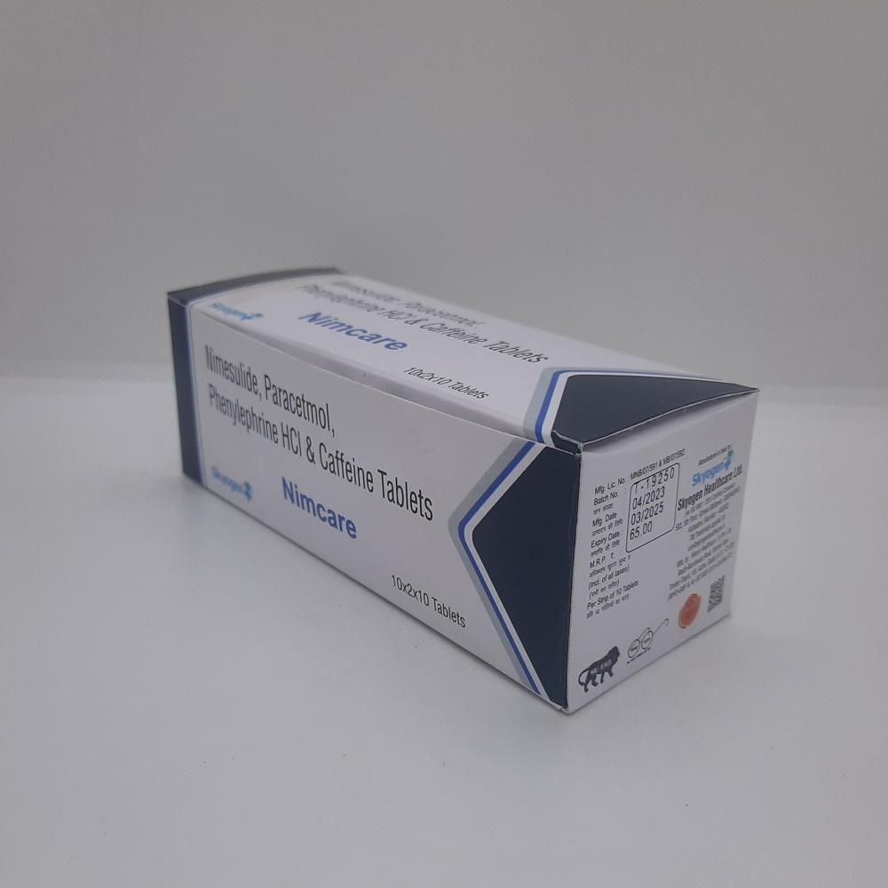 NIMESULIDE, PARACETAMOL, PHENYLEPHRINE HCL , CEFFEINE TABLET