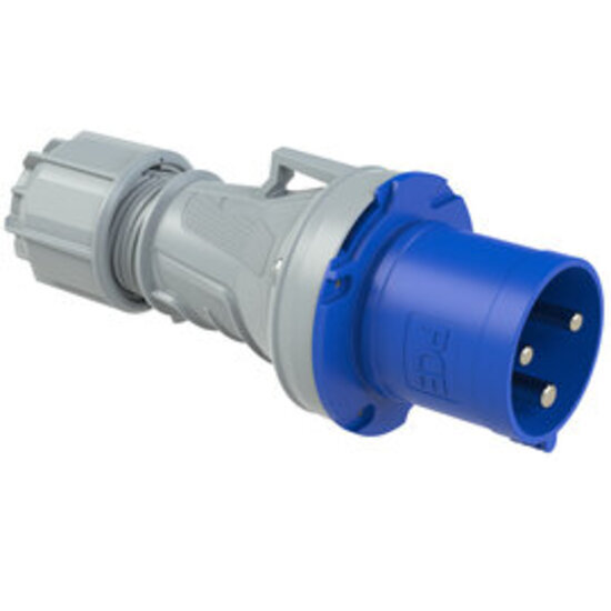 Hensel (Pce)  Plug 63A  3P Ip44 ( Model No : 0331-6) - Color: Blue