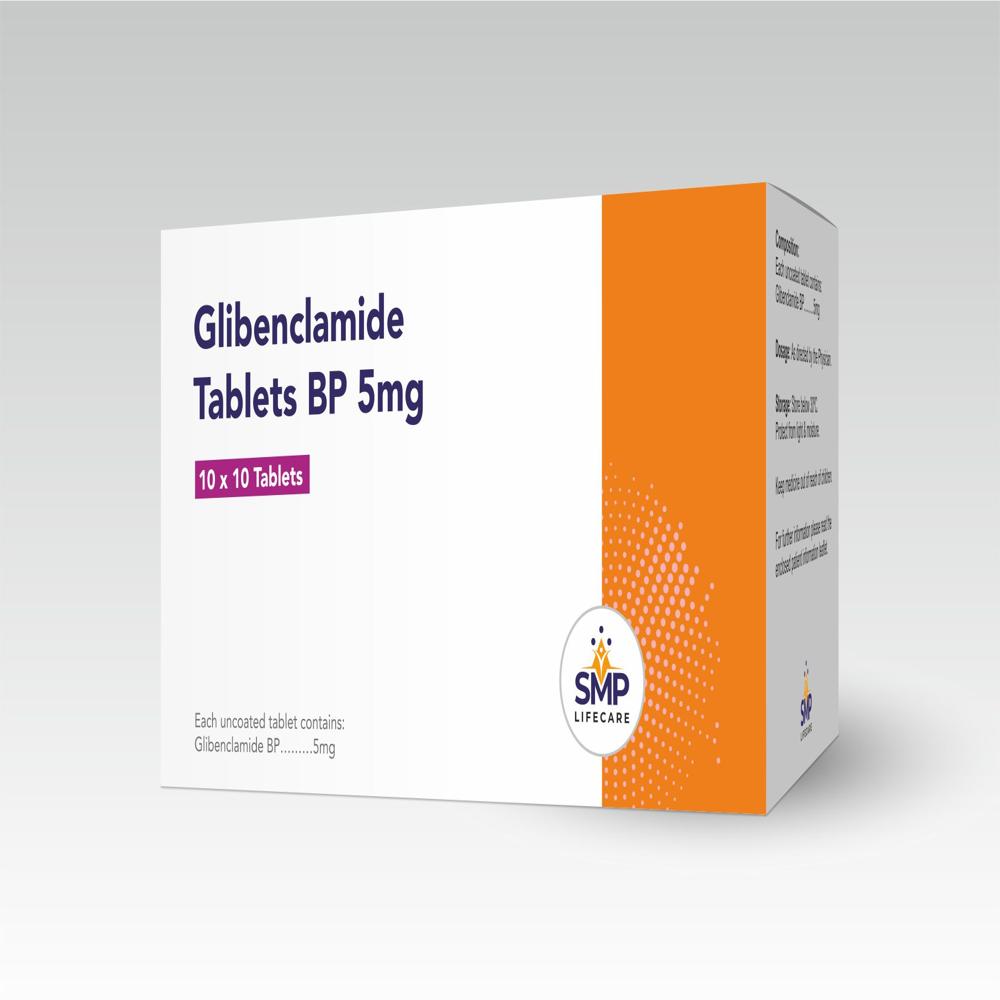 ग्लिबेनक्लामाइड टैबलेट्स बीपी 5mg
