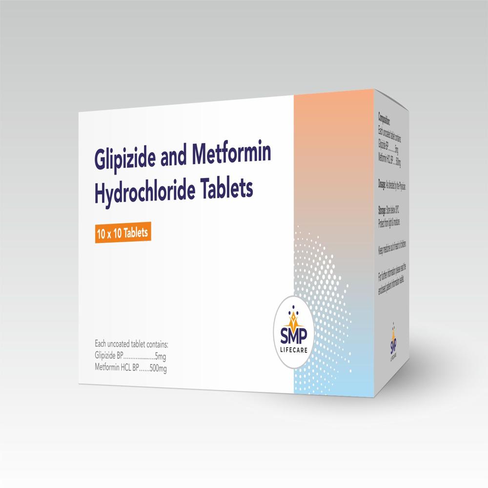 Glipizide 5mg and Metformin HCL BP 500mg