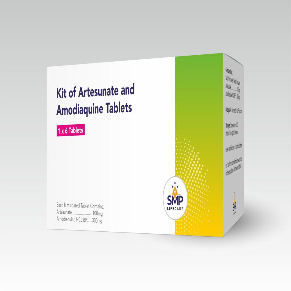 Kit of Artesunate 100mg and Amodiaquine Tablets 300mg