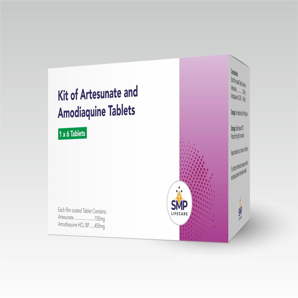 Kit of Artesunate 150mg and Amodiaquine 450mg Tablets