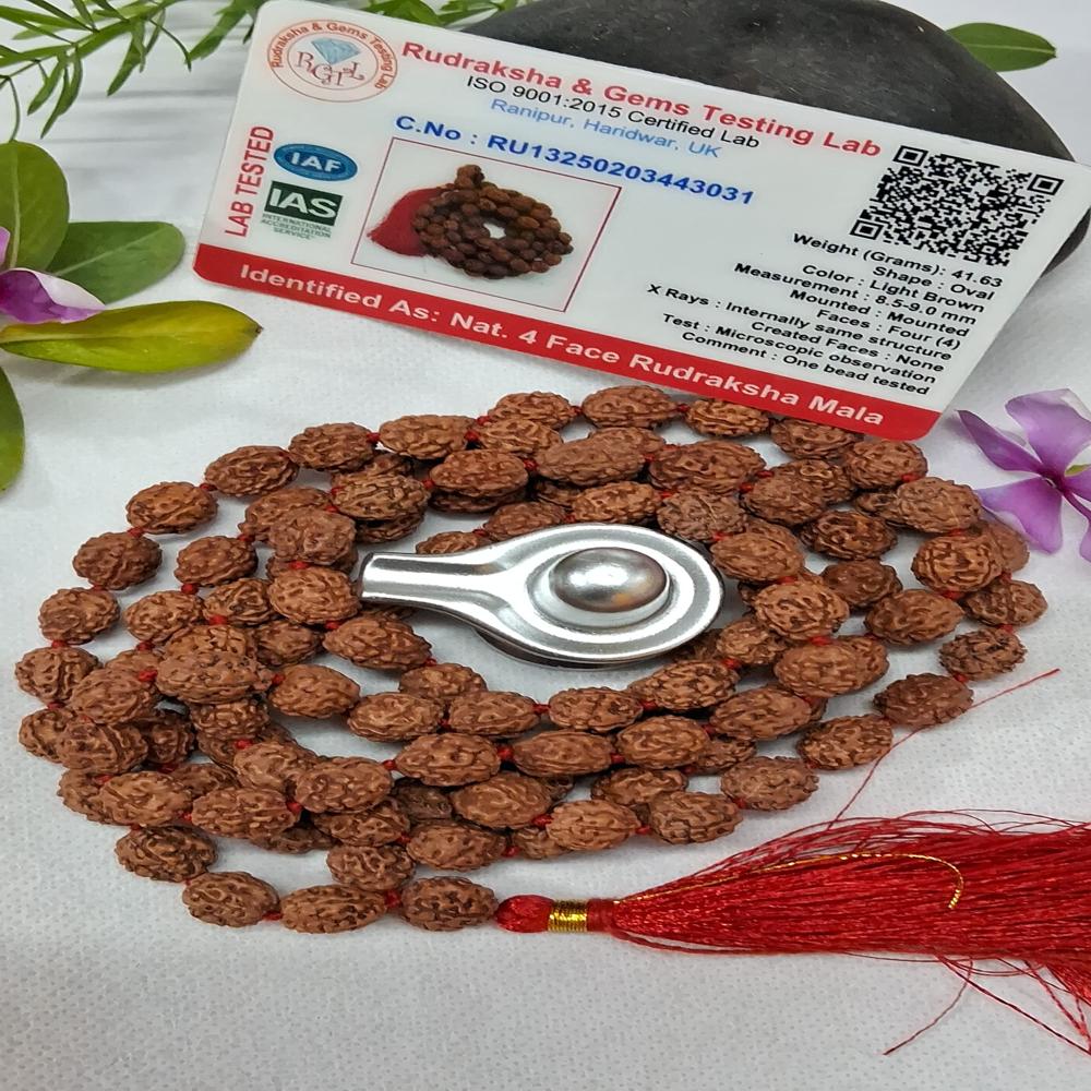 4 mukhi indonasian Rudraksha Mala