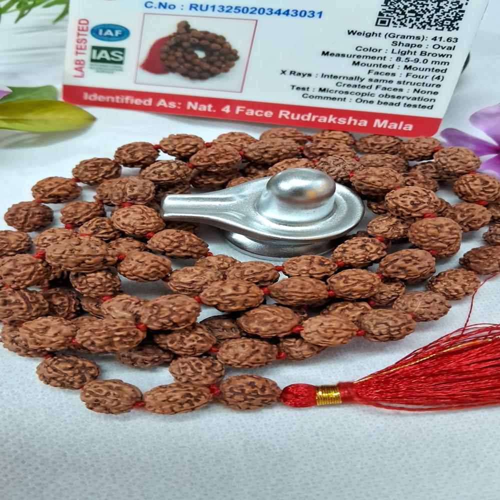 4 mukhi indonasian Rudraksha Mala