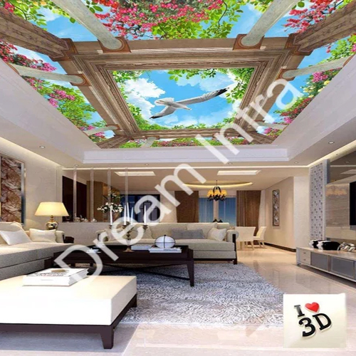 Led Printed Stretch Ceiling - Color: Any Color